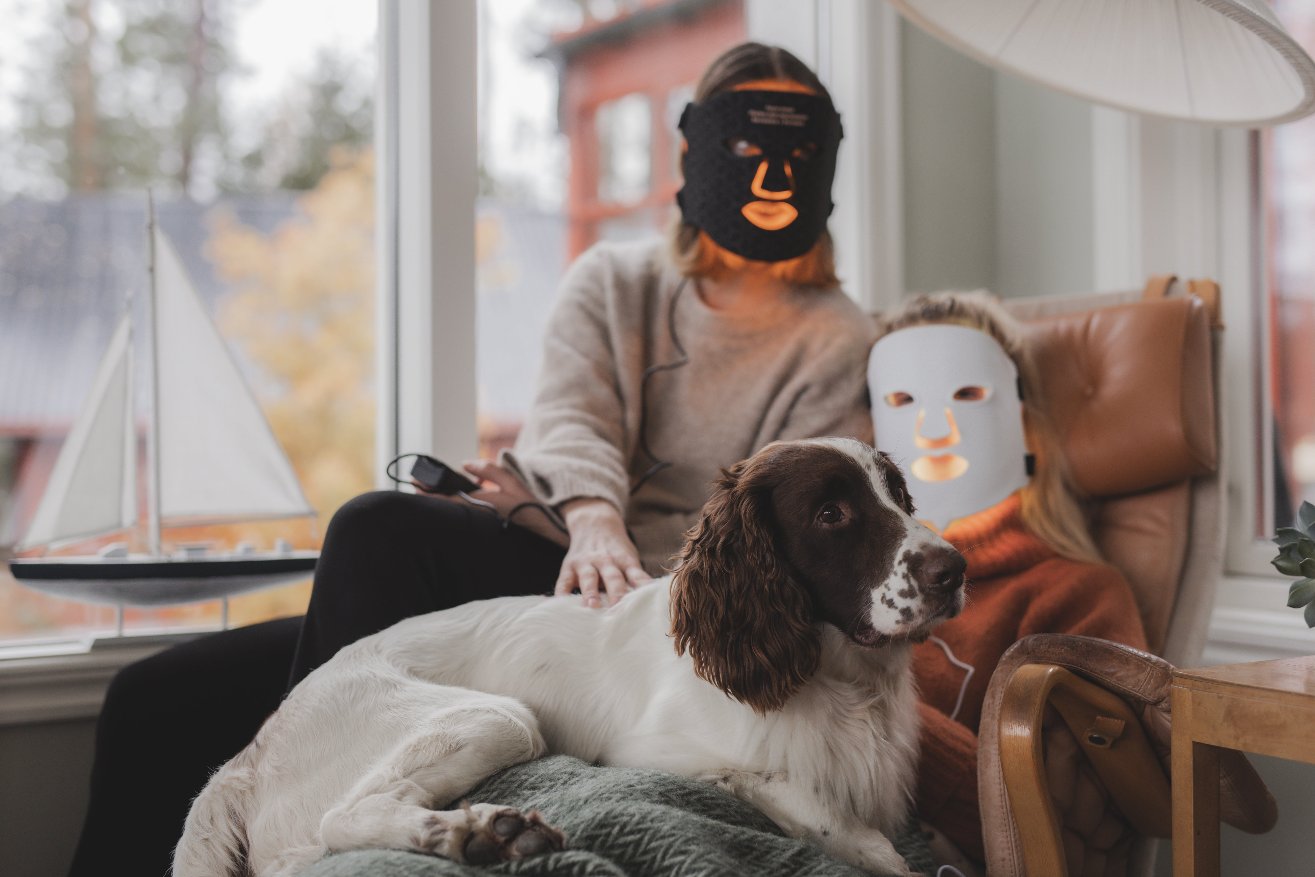 Rödljusterapi LED Mask 105 LED – Vit