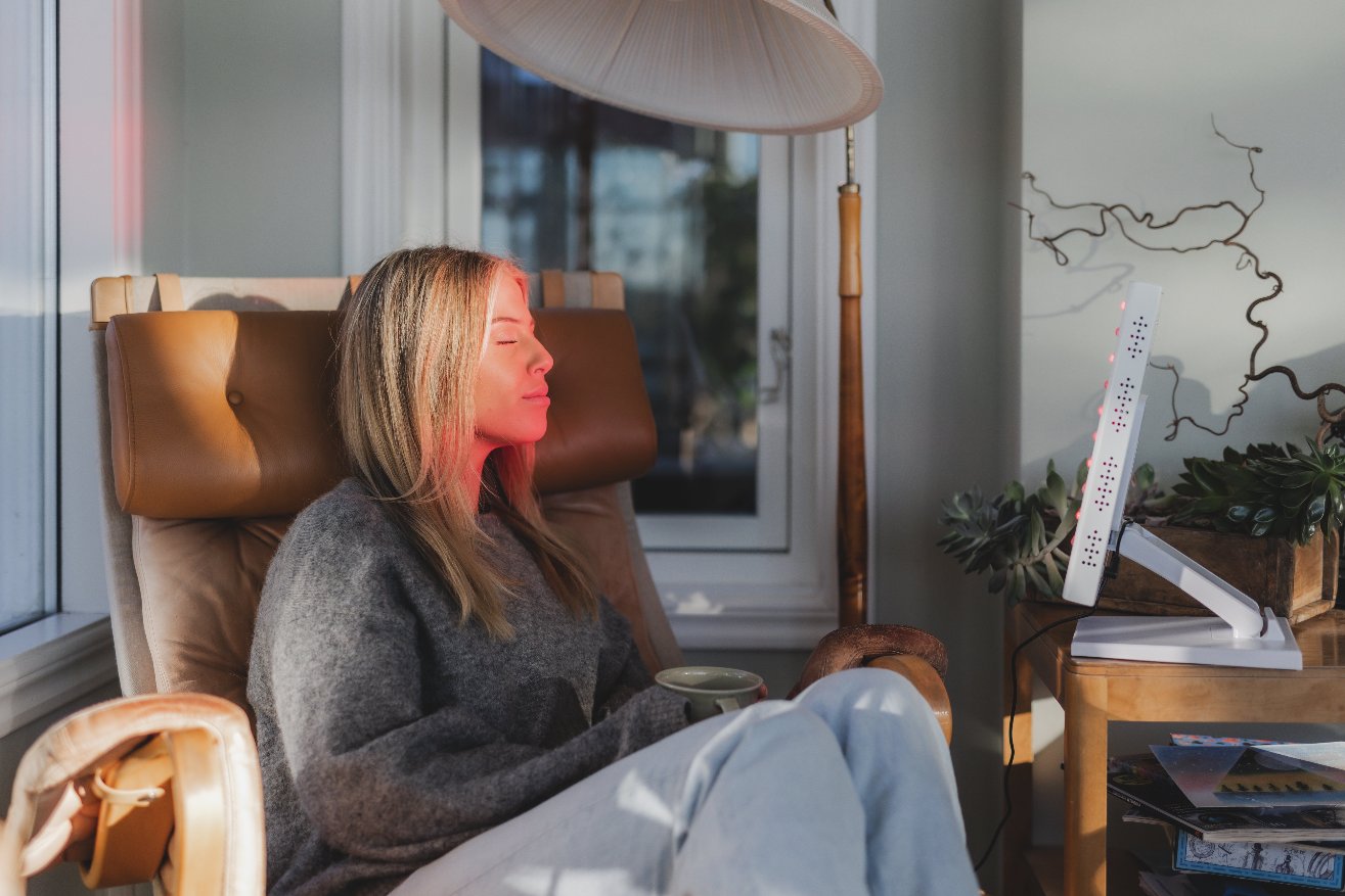 Kraftfull Rödljusterapi Lampa Hemma 80 LED 400W – Vit