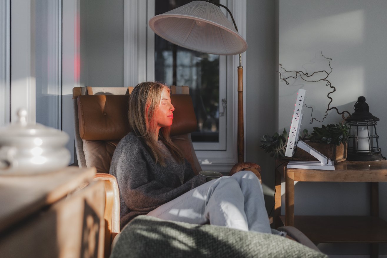 Kraftfull Rödljusterapi Lampa Hemma 80 LED 400W – Vit