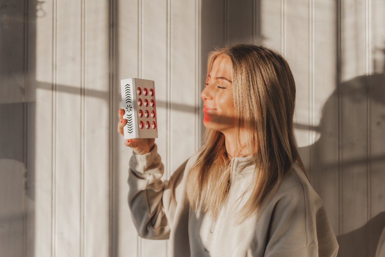 Portabel Rödljusterapi Mini Lampa 60W – Vit