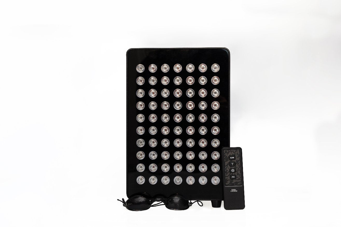 Rödljusterapi Lampa med Timerfunktion & Fjärrkontroll 70 LED 300W – Svart