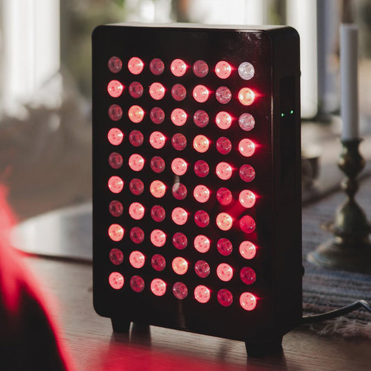 Rödljusterapi Lampa med Timerfunktion & Fjärrkontroll 70 LED 300W – Svart